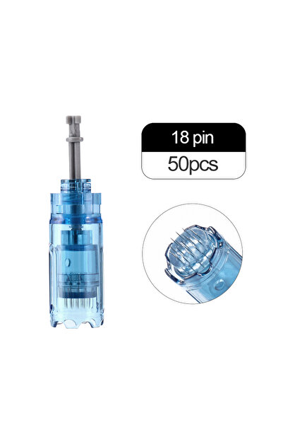 Choice ٥٠ قطعة من إبرة خرطوشة قلم دكتور بن M8S ذات ١٨ دبوسًا، بديلة لخرطوشة ن...