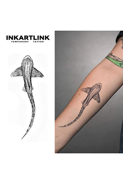 Choice 647-0818L INKARTLINK Jumping Dolphin Tattoo Stickers | Beach Party Wat...