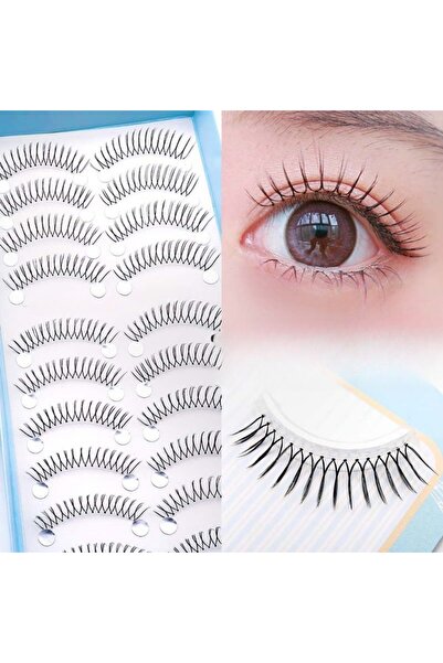 Choice 10 أزواج من الرموش الصناعية بتصميم أنمي، 11 مم، مجعدة على شكل حرف C، س...