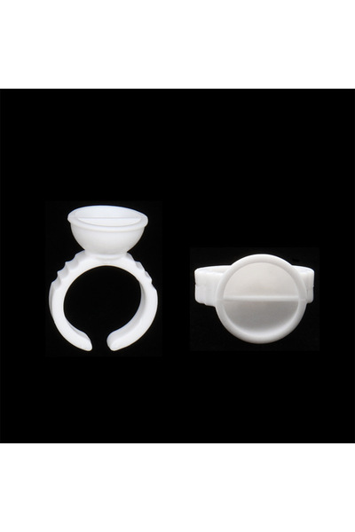 Choice4 مجموعة صغيرة مقسمة من 100 قطعة من غراء وصلات الرموش، حلقة تثبيت لاصقة...