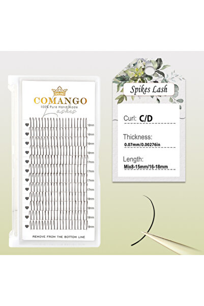 Choice3 مزيج من رموش الجنية ذات الشكل C المدببة، بسمك 8-15 مم وسماكة 0.07 مم،...