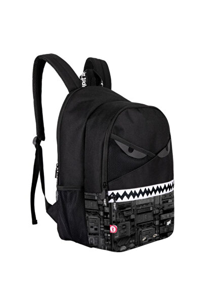 Zipit Razor Backpack with 2 compartments + 1 compartment with lock - Black Tech