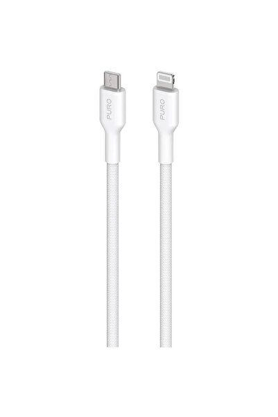 Puro Elektrik Cablu Lightning Puro Fabrik USB-C cu MFI 1.2m - Alb