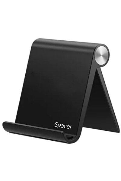 Spacer SUPORT telefon SPACER, pliabil, fixare pe birou, universal cu unghi aj...