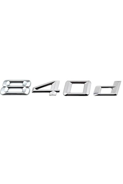 BMW Emblemă 840d pentru portbagaj, cromată