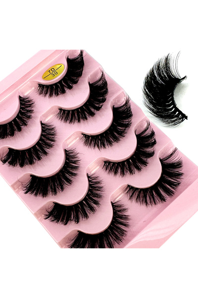 Choice33 ٥ أزواج رموش كلاسيكية هجينة كثيفة جديدة، وصل حديثًا، رموش روسية قصير...