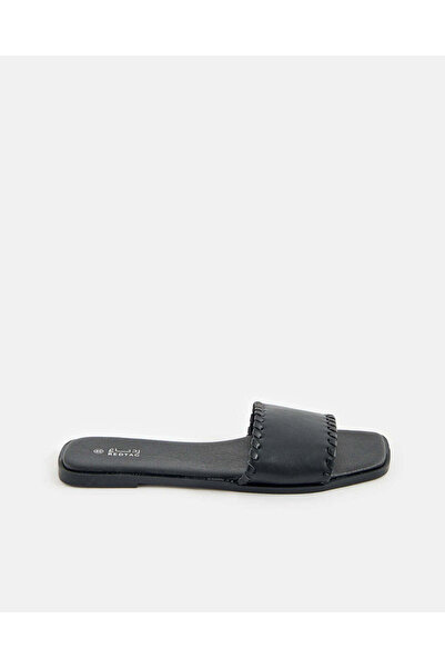 REDTAG Women Black Plain Mule