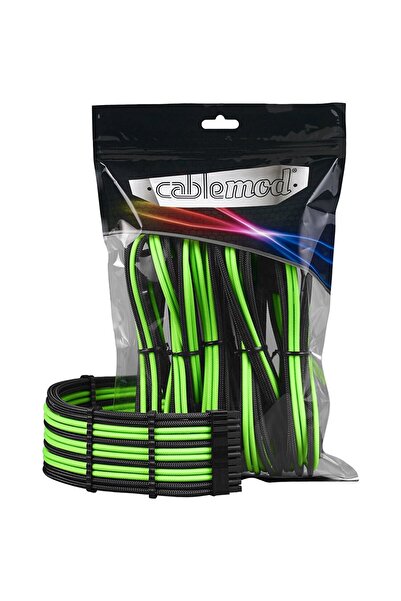CableMod Kit extensie PRO negru/verde - ModMesh