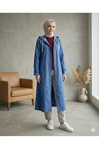 Kirazgym Căciulă de damă cu glugă, buzunare pliabile și buzunare cu nasturi -...