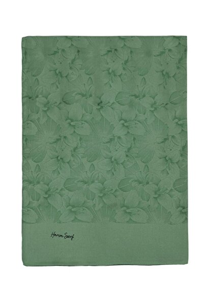 HAREM SCARF Viscose Shawl - Gold Deep - Green