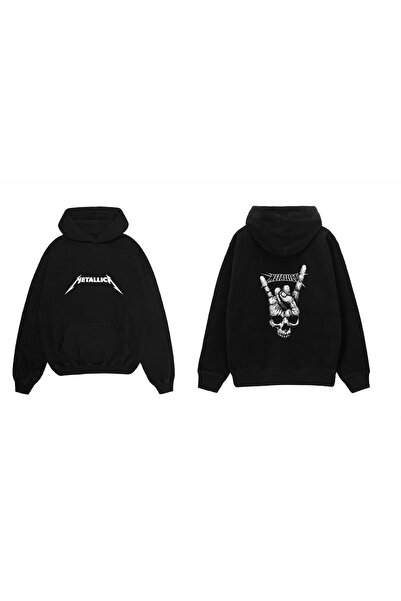 ELFERA OVERSİZE METALLICA BASKILI UNİSEX SWEATSHIRT