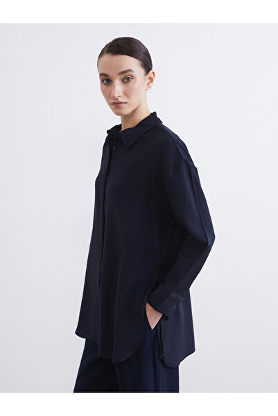 LC Waikiki قميص تونيك نسائي من أرمور بتفاصيل ربطة عنق