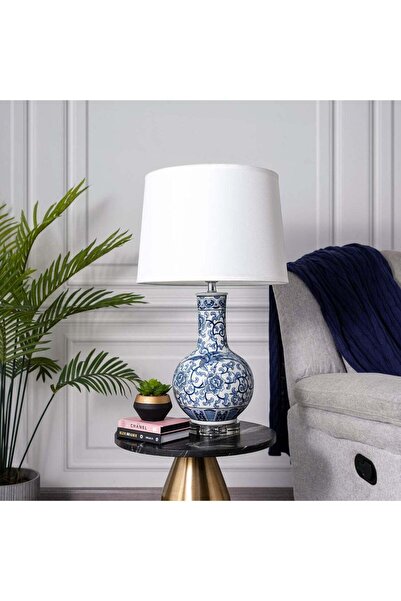 Generic Homez Table Lamp Blue And White