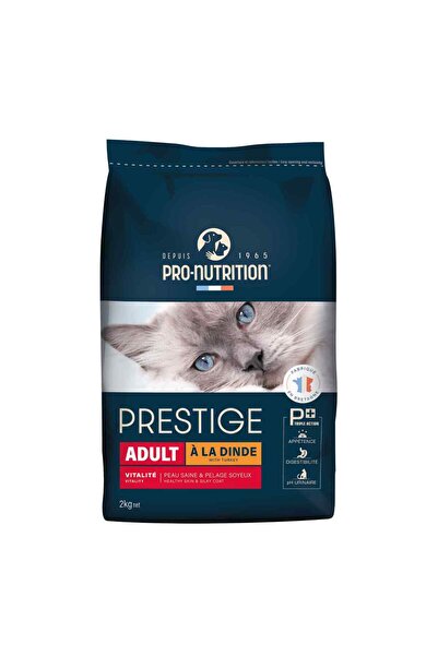 PRO طعام القطط الجاف للبالغين من نيوترشن بريستيج، بنكهة الديك الرومي، 2 كجم