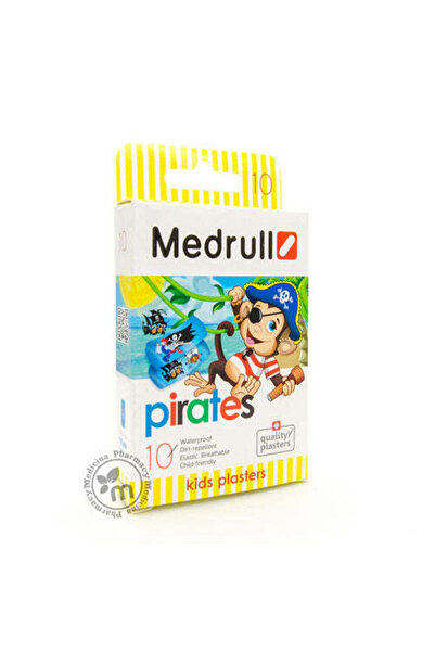 Medrull Pirates Kids Waterproof Elastic Plasters (25x57mm)