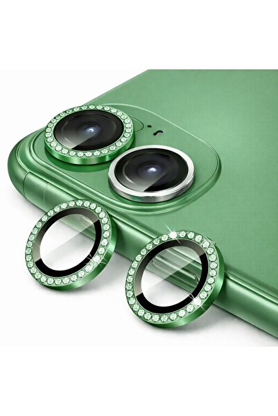 Coverzone Shiny Stone Green Special Design Camera Lens Protector Compatible w...