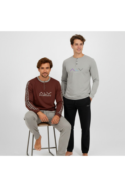 BONBON Men's Cotton 2-Piece Pajama Set Bb2228