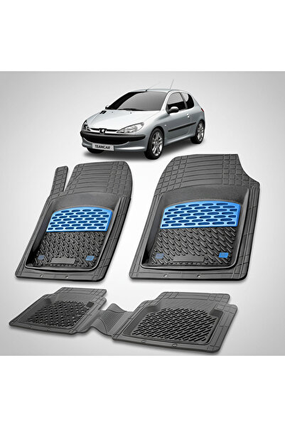 TEAMCAR Covorașe de cauciuc compatibile cu Peugeot 206 Hatchback (3 uși - 199...