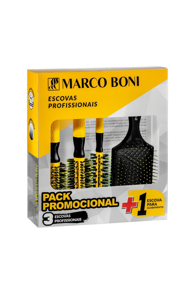 Marco Boni مجموعة كاملة من فرش الشعر – 4 قطع لتلبية جميع احتياجات تصفيف الشعر