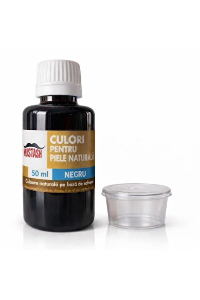 Mustash Vopsea pentru piele neagră 50 ml