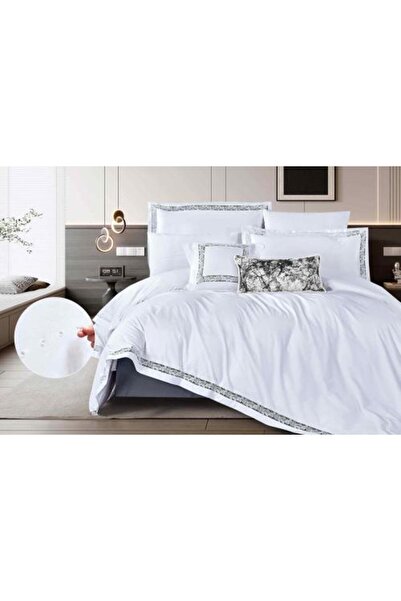 Alhabib bedding White cotton double bedspread, suitable for a 200x200cm bed, ...