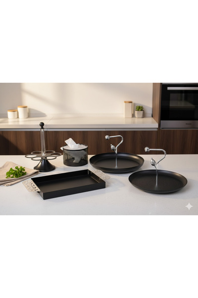 Generic Elegantly designed dessert and fruit stand set + serving trays + cup ...