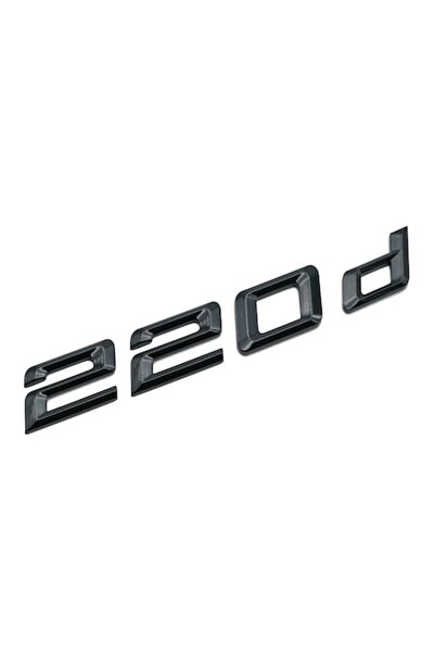 BMW Emblemă portbagaj spate 220d, neagră