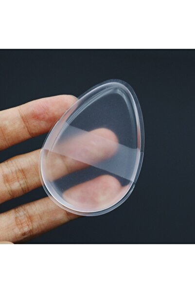 Choice1 إسفنجة مكياج سيليكون شفافة على شكل دمعة، غير ماصة، قابلة لإعادة الاست...