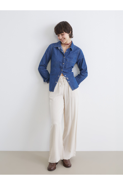 LC Waikiki Effortless elegance meets everyday comfort in our wide-leg trouser...
