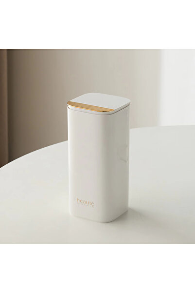 Choice White Gold 1pc Automatic Liftable Cosmetics Storage Box Desktop Dust M...