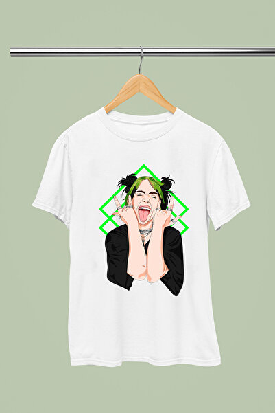 BILLIE EILISH PRINTED COTTON SHORT SLEEVE REGULAR FIT YOUNG AND CHILD TSHIRT