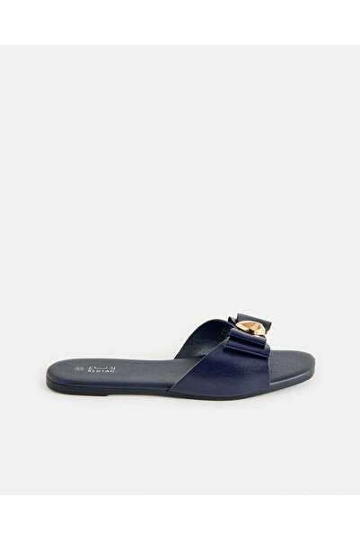 REDTAG Women Navy Bow Mule