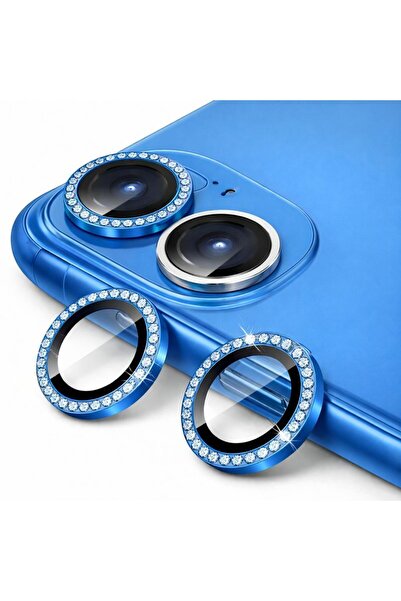 Coverzone Shiny Stone Blue Special Design Camera Lens Protector Compatible wi...