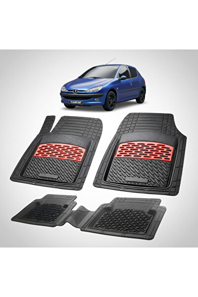 TEAMCAR Συμβατά πατάκια δαπέδου Tavita για Peugeot 206 Hatchback (5θυρο-1998-...