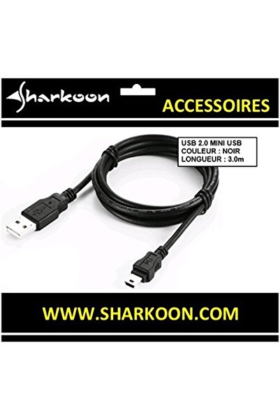 SHARKOON USB 2.0 A-B Mini black 3,0m