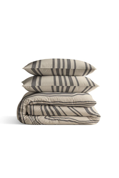 Zentrada Sleeptime Linear Linen Sand duvet cover, 140x200/220 cm, 100% Cotton