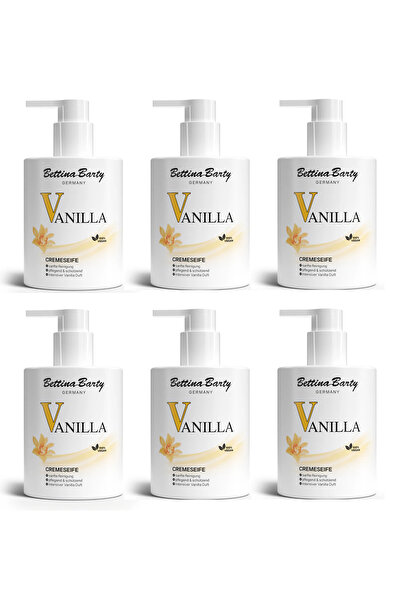 BETTİNA BARTY صابون سائل مرطب بالفانيليا 300 مل - متعادل الحموضة، نباتي 4 قطع
