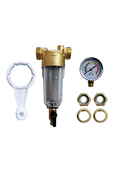 WTS Self-Cleaning Brass Filter with Stainless Steel Mesh