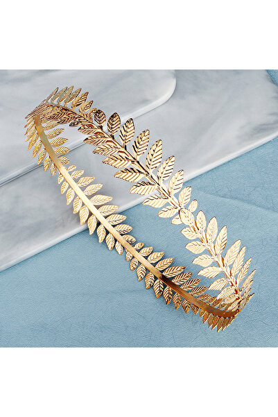 Choice TS-J2721 Luxury Golden Color Metal Leaf Tiara Crown Wedding Bridal Hai...
