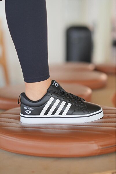 Elvin Shoe Pantofi sport de zi cu zi pentru femei, negru, alb, ortopedici, cu...