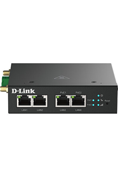 D-Link M2M 4G, 2 x 10/100 RJ45, 2 x 10/100 RJ45 PoE, 1 x SIM, corrosion-resis...
