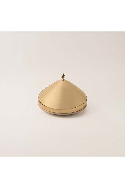 Generic La Mesa Qourb Gold Metal Cake Stand 34*34*24 Cm