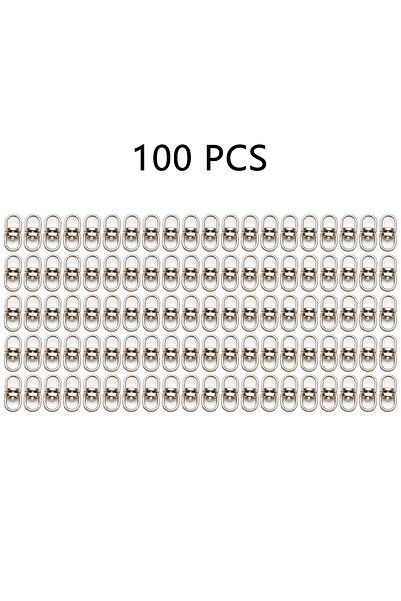 Choice WWPJ3009-001-100 PCS 30/50/100 PCS Metal swivel 8-ring keychain connec...