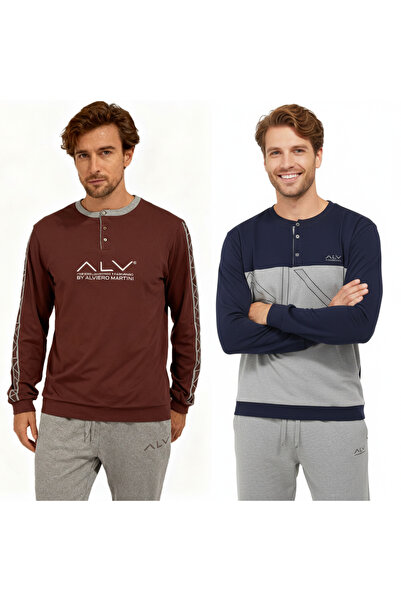 BONBON Men's Cotton 2-Piece Pajama Set Bb2229