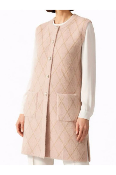 tiriTEK TRİKO Crew Neck Tunic Knitwear Soft Vest / Sand