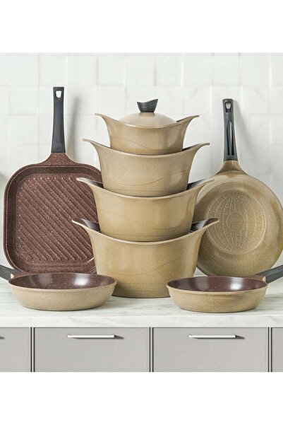 Generic ALBERTO 12 Piece Granite Cookware Set