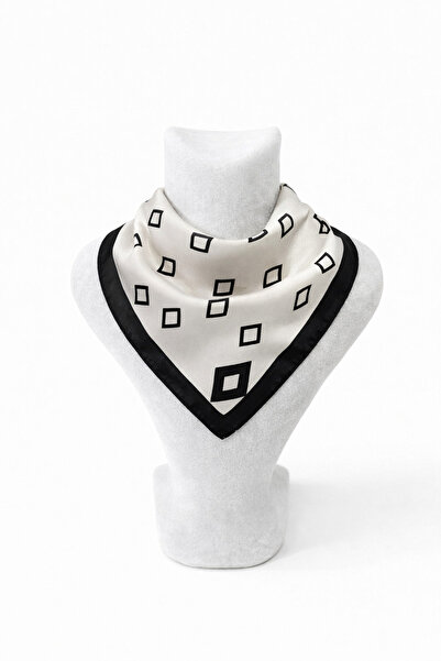 Vanelia Geometric Patterned Scarf Bandana - 50X50 cm