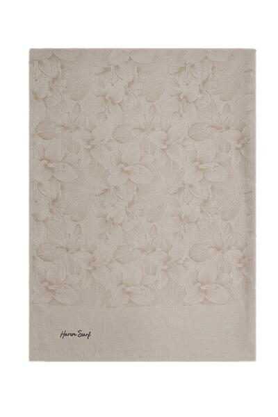 HAREM SCARF Viscose Shawl - Gold Deep - Light Mink