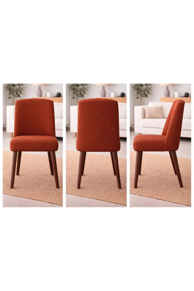 Akbal Home Sandalye Kılıfı 4 Adet Standart Retro Kare Bal Petek Kumaş Yüksek ...