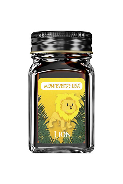 MONTEVERDE USA Бутилка мастило Monteverde 30 мл Жълто Джунгла Лъв, MonteVerde...